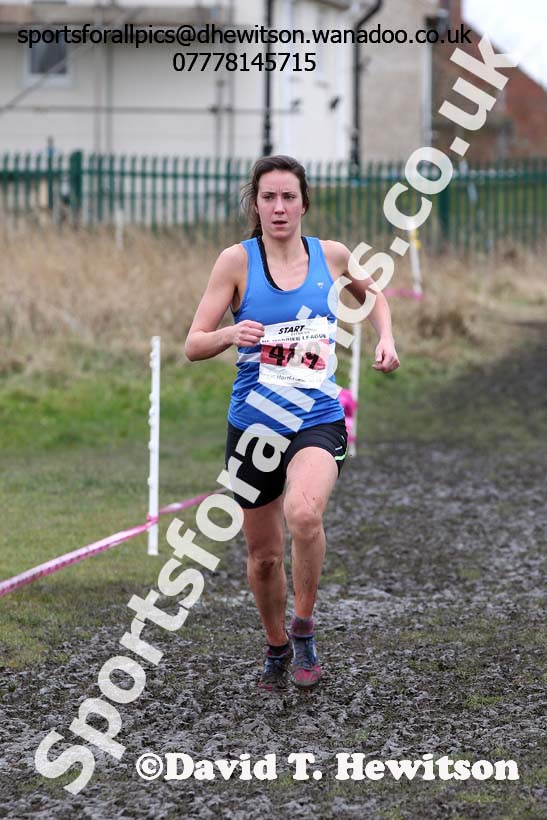 Senior women Emma Holt (Morpeth) NEHL, Wrekenton. Photo: David T. Hewitson/Sports for All Pics